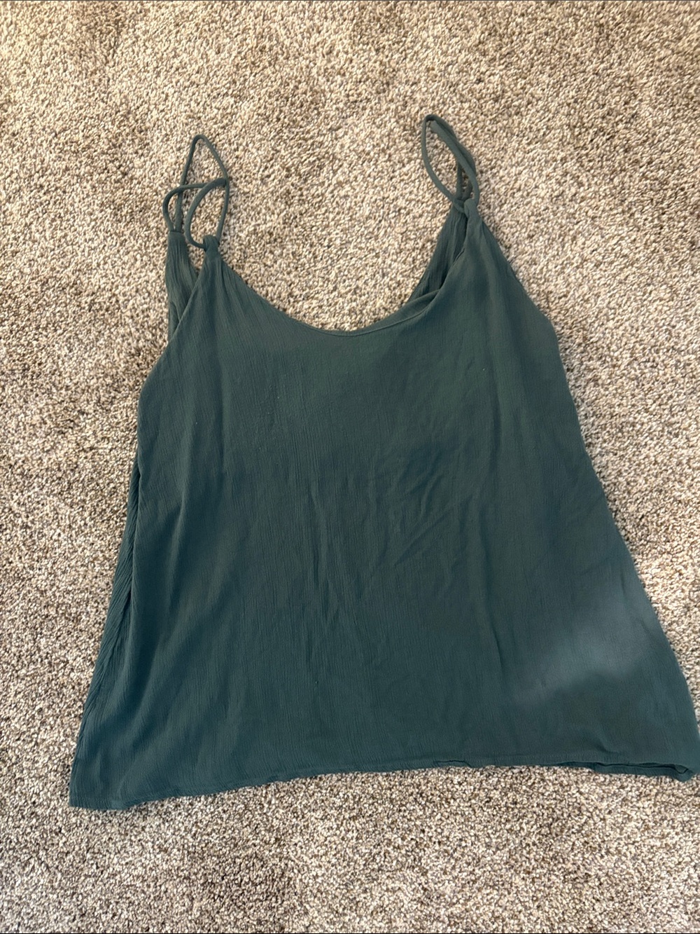 Dark Green Double-Strap Camisole